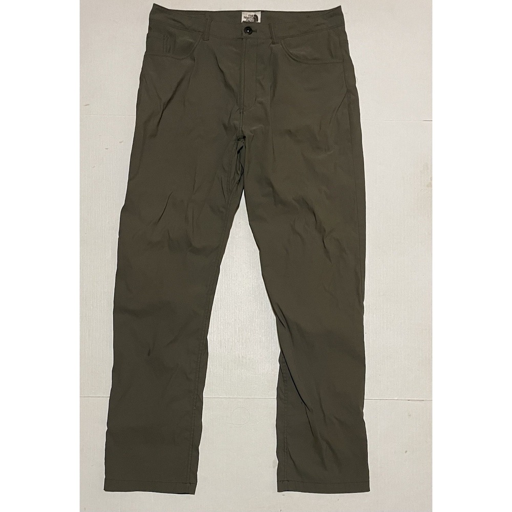 The North Face Khaki Sprag 5-Pocket Olive Green Pants Mens Size 32 X 30 NF0A3BE3